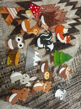 Woodland Animal Felt Stickers - Cute Forest Creatures